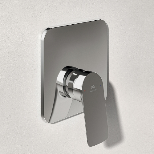 Immagine di Ideal Standard CERALIFE C miscelatore per doccia ad 1 via, ad incasso, con corpo incasso, finitura cromo BE060AA