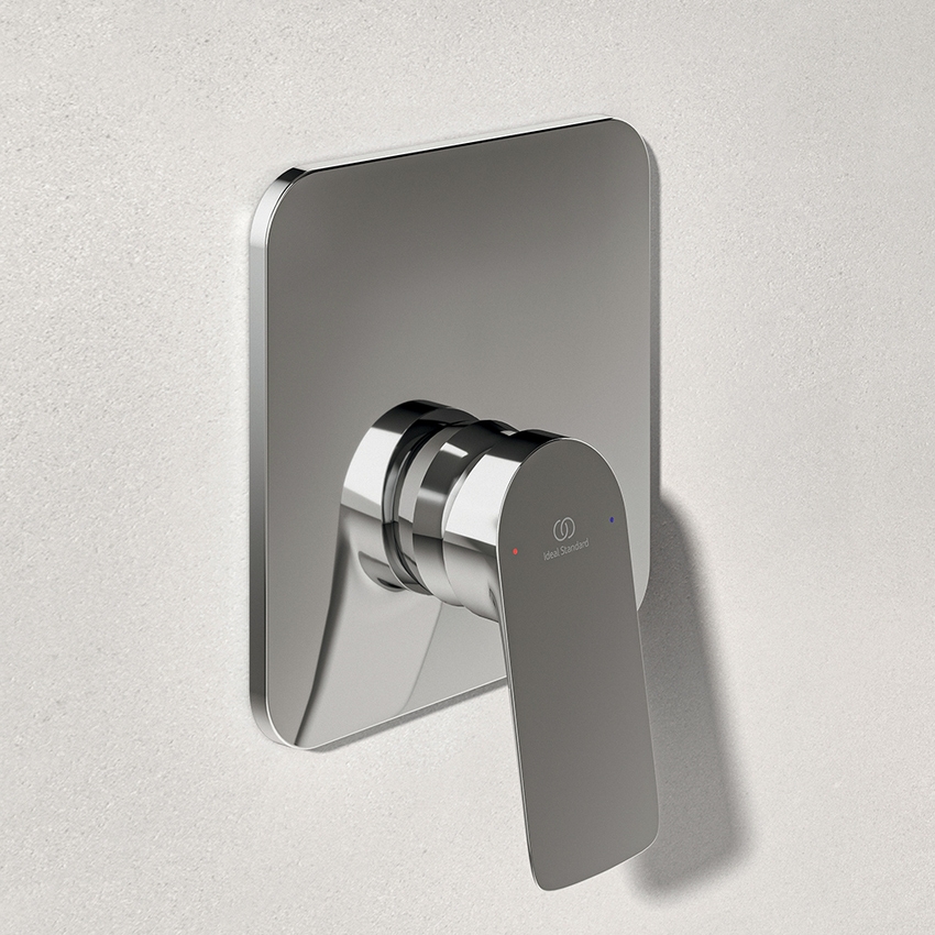 Immagine di Ideal Standard CERALIFE C miscelatore per doccia ad 1 via, ad incasso, con corpo incasso, finitura cromo BE060AA