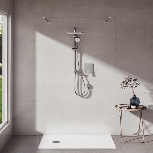 Immagine di Ideal Standard CERALIFE C miscelatore per doccia ad 1 via, ad incasso, con corpo incasso, finitura cromo BE060AA