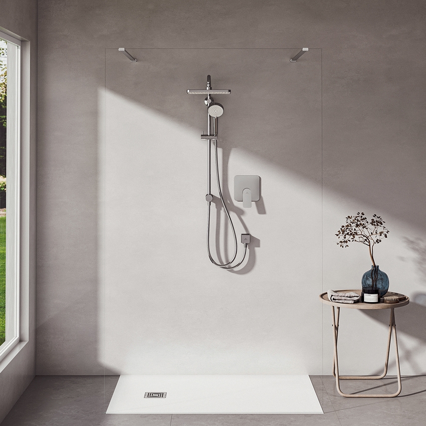 Immagine di Ideal Standard CERALIFE C miscelatore per doccia ad 1 via, ad incasso, con corpo incasso, finitura cromo BE060AA