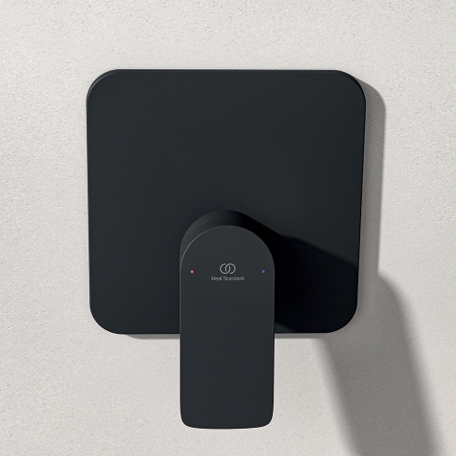 Immagine di Ideal Standard CERALIFE C miscelatore per doccia ad 1 via, ad incasso, con corpo incasso, colore nero finitura opaco BE060XG