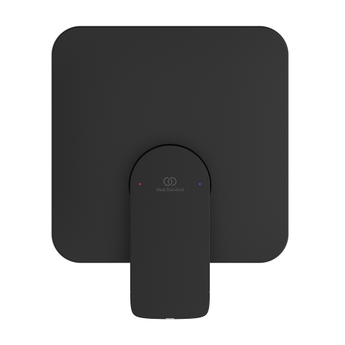 Immagine di Ideal Standard CERALIFE C miscelatore per doccia ad 1 via, ad incasso, con corpo incasso, colore nero finitura opaco BE060XG
