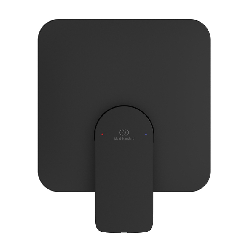 Immagine di Ideal Standard CERALIFE C miscelatore per doccia ad 1 via, ad incasso, con corpo incasso, colore nero finitura opaco BE060XG