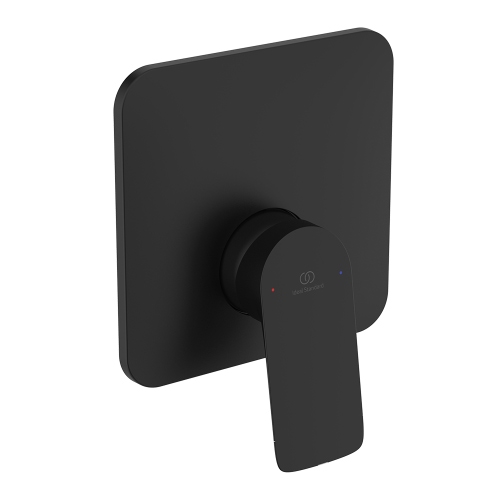Immagine di Ideal Standard CERALIFE C miscelatore per doccia ad 1 via, ad incasso, con corpo incasso, colore nero finitura opaco BE060XG