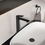 Immagine di Ideal Standard CERALIFE C miscelatore monocomando H.30 cm per lavabo, senza asta di comando e scarico piletta, colore nero finitura opaco BE050XG