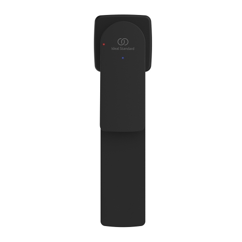 Immagine di Ideal Standard CERALIFE C miscelatore monocomando H.30 cm per lavabo, senza asta di comando e scarico piletta, colore nero finitura opaco BE050XG