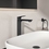 Immagine di Ideal Standard CERALIFE C miscelatore monocomando H.30 cm per lavabo, con piletta click-clack, colore nero finitura opaco BE051XG