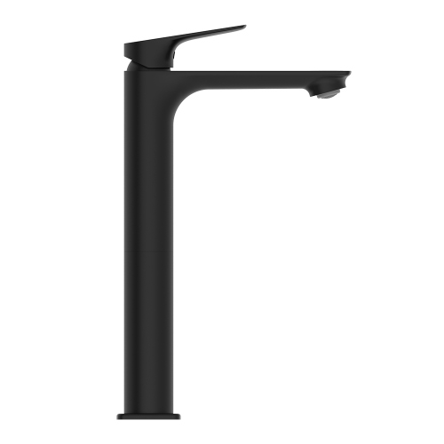 Immagine di Ideal Standard CERALIFE C miscelatore monocomando H.30 cm per lavabo, con piletta click-clack, colore nero finitura opaco BE051XG