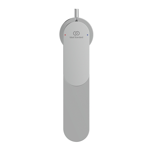 Immagine di Ideal Standard CERALIFE O miscelatore monocomando H.17 cm, per lavabo, con asta di comando e scarico piletta da 1-1/4", finitura cromo BE120AA