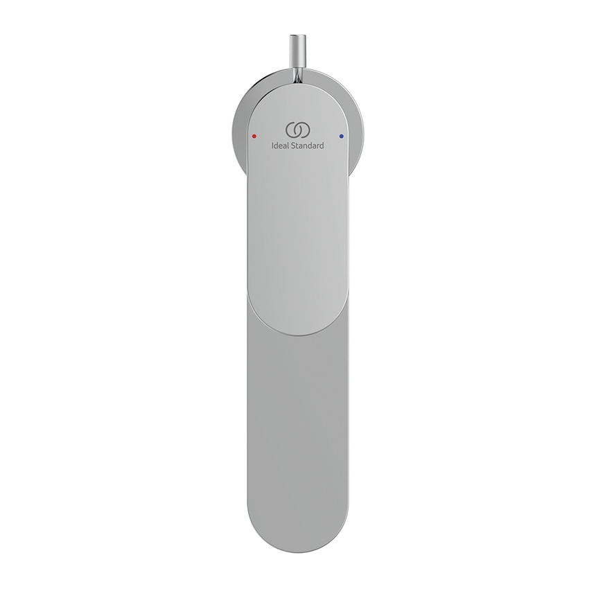 Immagine di Ideal Standard CERALIFE O miscelatore monocomando H.17 cm, per lavabo, con asta di comando e scarico piletta da 1-1/4", finitura cromo BE120AA