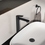 Immagine di Ideal Standard CERALIFE O miscelatore monocomando H.30 cm per lavabo, senza asta di comando e scarico piletta, colore nero finitura opaco BE012XG