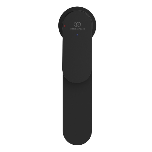 Immagine di Ideal Standard CERALIFE O miscelatore monocomando H.30 cm per lavabo, senza asta di comando e scarico piletta, colore nero finitura opaco BE012XG