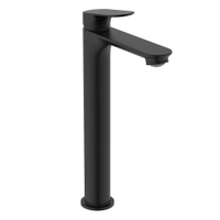 Immagine di Ideal Standard CERALIFE O miscelatore monocomando H.30 cm per lavabo, senza asta di comando e scarico piletta, colore nero finitura opaco BE012XG