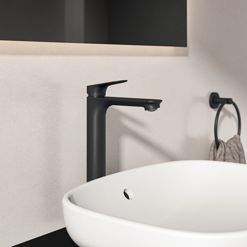 Immagine di Ideal Standard CERALIFE O miscelatore monocomando H.30 cm per lavabo, con piletta click-clack, finitura cromo BE013XG