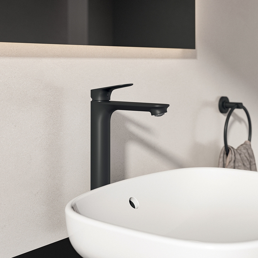 Immagine di Ideal Standard CERALIFE O miscelatore monocomando H.30 cm per lavabo, con piletta click-clack, finitura cromo BE013XG