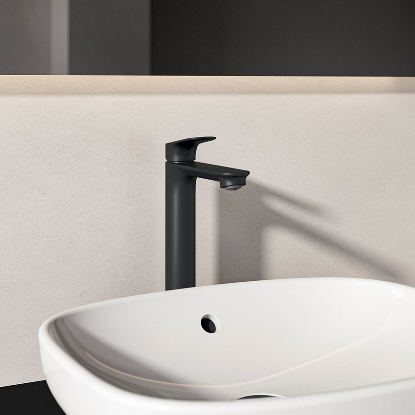 Immagine di Ideal Standard CERALIFE O miscelatore monocomando H.30 cm per lavabo, con piletta click-clack, finitura cromo BE013XG