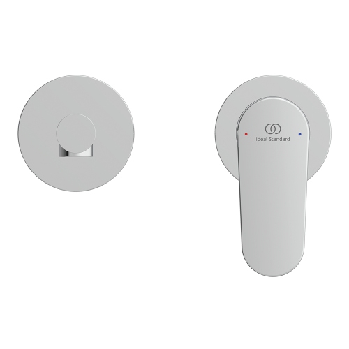 Immagine di Ideal Standard CERALIFE O miscelatore monocomando per lavabo, a parete, senza corpo incasso, finitura cromo BE019AA