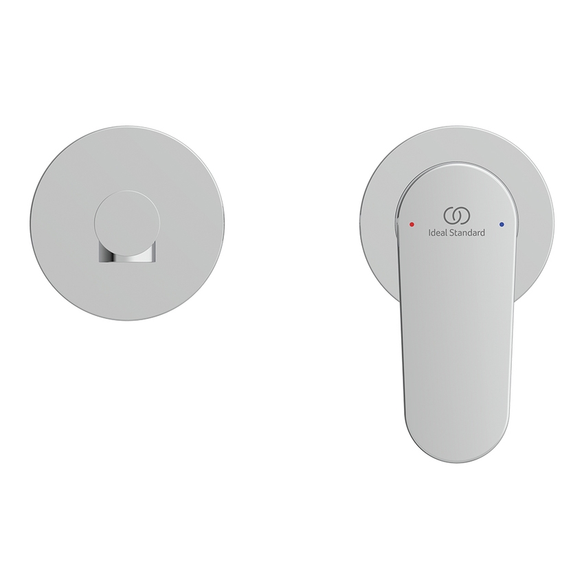 Immagine di Ideal Standard CERALIFE O miscelatore monocomando per lavabo, a parete, senza corpo incasso, finitura cromo BE019AA