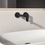 Immagine di Ideal Standard CERALIFE O miscelatore monocomando per lavabo, a parete, senza corpo incasso, colore nero finitura opaco BE019XG