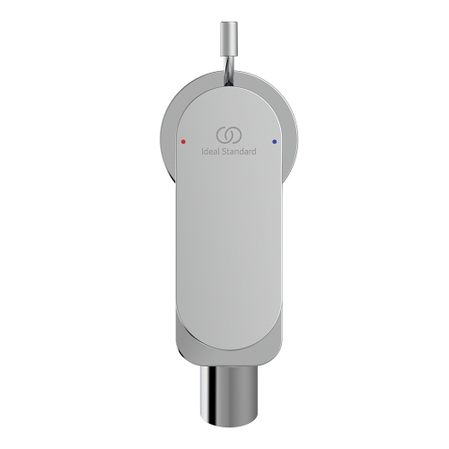 Immagine di Ideal Standard CERALIFE O miscelatore monocomando per bidet, con sta di comando e scarico piletta da 1-1/4", finitura cromo BE112AA