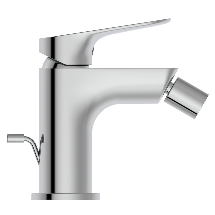 Immagine di Ideal Standard CERALIFE O miscelatore monocomando per bidet, con sta di comando e scarico piletta da 1-1/4", finitura cromo BE112AA