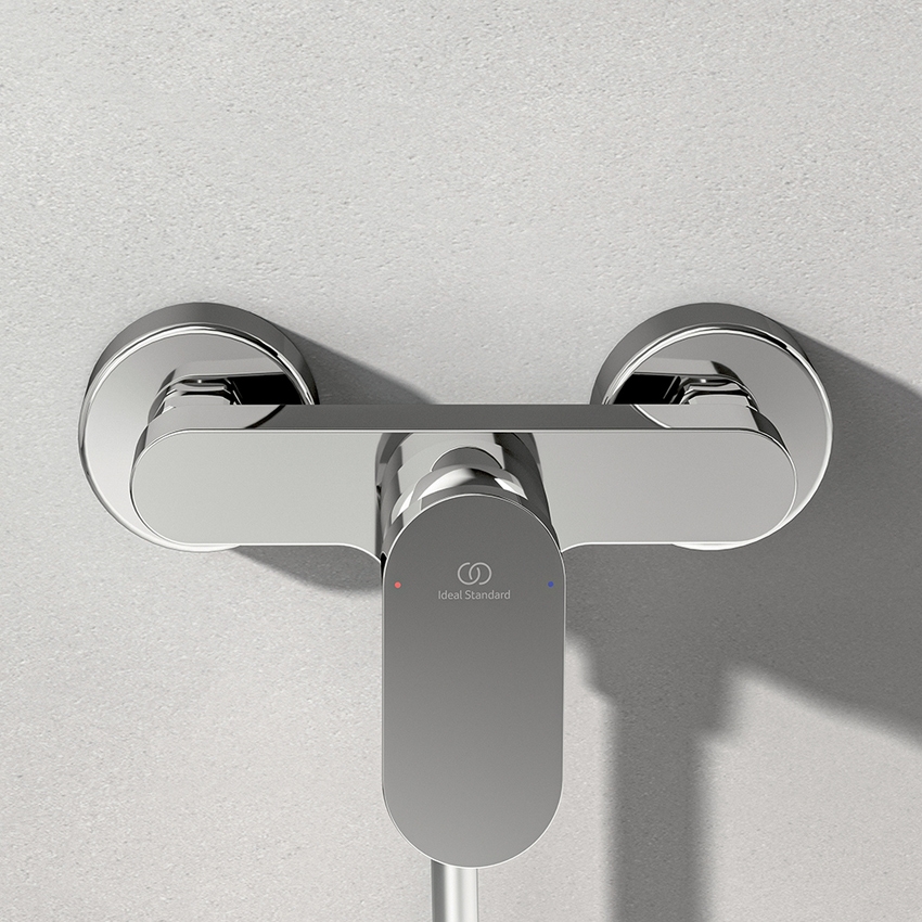 Immagine di Ideal Standard CERALIFE O miscelatore monocomando per doccia, senza componenti doccia, finitura cromo BE028AA