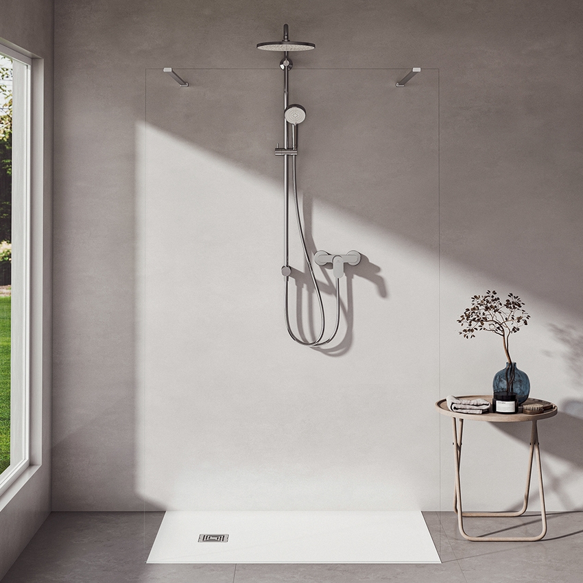 Immagine di Ideal Standard CERALIFE O miscelatore monocomando per doccia, senza componenti doccia, finitura cromo BE028AA