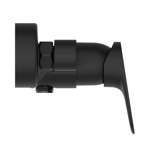 Immagine di Ideal Standard CERALIFE O miscelatore monocomando per doccia, senza componenti doccia, colore nero finitura opaco BE028XG