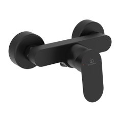 Immagine di Ideal Standard CERALIFE O miscelatore monocomando per doccia, senza componenti doccia, colore nero finitura opaco BE028XG