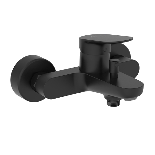 Immagine di Ideal Standard CERALIFE O miscelatore esterno per vasca o doccia, senza accessori doccia, colore nero finitura opaco BE029XG