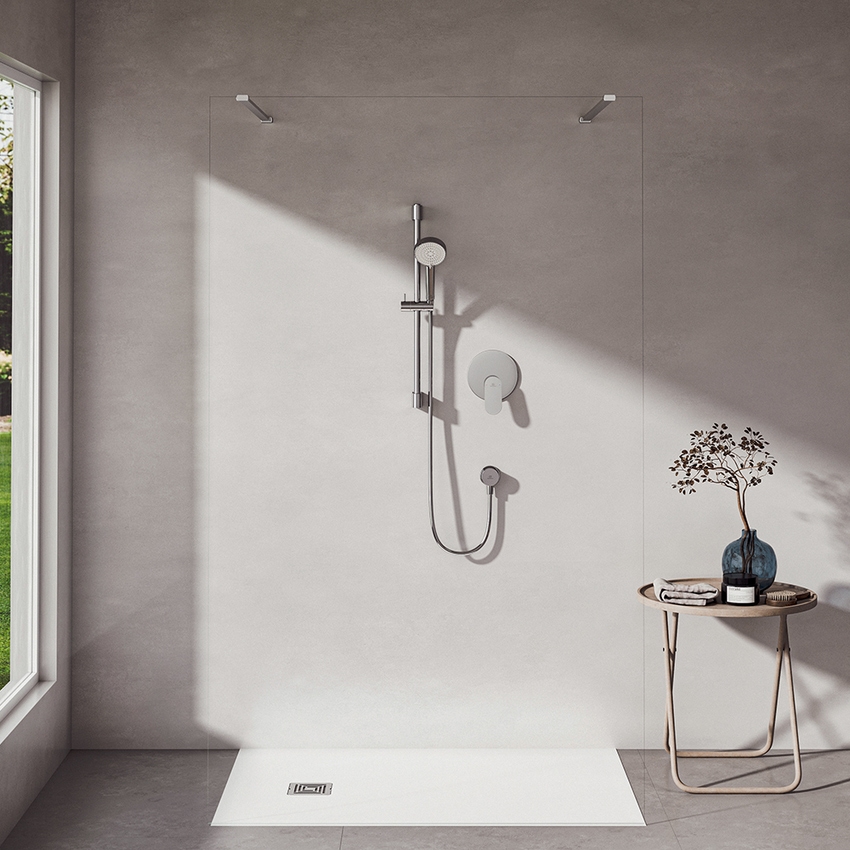 Immagine di Ideal Standard CERALIFE O miscelatore doccia ad incasso, 1 via, con corpo incasso, finitura cromo BE022AA