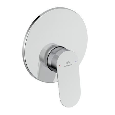 Immagine di Ideal Standard CERALIFE O miscelatore doccia ad incasso, 1 via, con corpo incasso, finitura cromo BE022AA