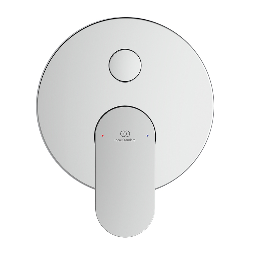 Immagine di Ideal Standard CERALIFE O miscelatore per vasca o doccia ad incasso, a 2 vie, con corpo incasso e deviatore, finitura cromo BE023AA