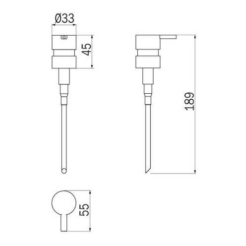 Immagine di Inda Erogatore in ottone, finitura cromo R88120