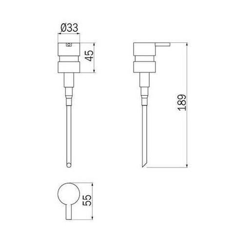 Immagine di Inda Erogatore, finitura acciaio inox spazzolato R88120001