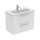 Ideal Standard I.LIFE A set con mobile sottolavabo L.80 cm, 2 cassetti, colo bianco finitura opaco e lavabo L.84 cm con foro rubinetteria e troppopieno, colore bianco finitura opaco T5256DU+T462001