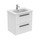 Ideal Standard I.LIFE A set con mobile sottolavabo L.60 cm, 2 cassetti, colo bianco finitura opaco e lavabo L.60 cm con foro rubinetteria e troppopieno, colore bianco finitura lucido T5255DU+T461901