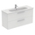 Ideal Standard I.LIFE A set con mobile sottolavabo L.120 cm, 2 cassetti, colore bianco finitura opaco e lavabo L.120 cm con foro rubinetteria e troppopieno, colore bianco finitura opaco T5258DU+T462201