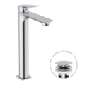 Immagine di Ideal Standard CERALIFE C miscelatore monocomando H.30 cm per lavabo, con piletta click-clack, finitura cromo BE051AA