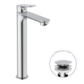 Immagine di Ideal Standard CERALIFE O miscelatore monocomando H.30 cm per lavabo, con piletta click-clack, finitura cromo BE013AA