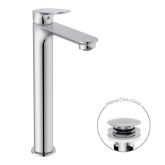 Immagine di Ideal Standard CERALIFE O miscelatore monocomando H.30 cm per lavabo, con piletta click-clack, finitura cromo BE013AA
