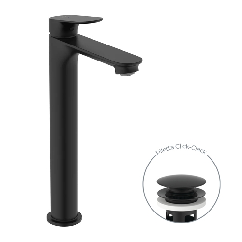 Immagine di Ideal Standard CERALIFE O miscelatore monocomando H.30 cm per lavabo, con piletta click-clack, finitura cromo BE013XG