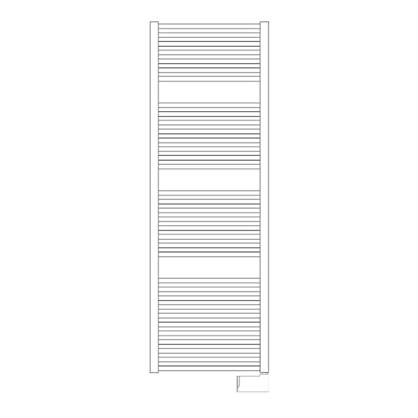Immagine di Irsap ARES ELETTRICO scaldasalviette, 34 tubi, 3 intervalli, H.172 L.58 P.3 cm, con controllo elettronico Wi-Fi, colore bianco standard finitura lucido Cod.01 EIG058E01IR01NNN01