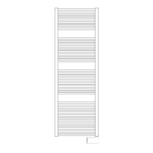 Immagine di Irsap ARES ELETTRICO scaldasalviette, 34 tubi, 3 intervalli, H.172 L.48 P.3 cm, con controllo elettronico Wi-Fi, colore bianco standard finitura lucido Cod.01 EIG048E01IR01NNN