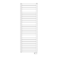 Immagine di Irsap VELA ELETTRICO scaldasalviette, 20 tubi, 3 intervalli, H.161 L.56 P.3 cm, con controllo elettronico, colore bianco standard finitura lucido Cod.01 VEL056H01IR01NNN01