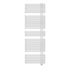 Immagine di Irsap JAZZ_S ELETTRICO radiatore 38 tubi H.182 L.60 P.5,5 cm, 4 intervalli, con modulo bluetooth integrato, colore bianco standard finitura lucido Cod.01 ZRG060Y01IR01NNN