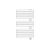 Immagine di Irsap SOUL_S ELETTRICO radiatore 13 tubi H.92,4 L.55 P.3,8 cm, 2 intervalli, con modulo bluetooth integrato, colore bianco standard finitura lucido Cod.01 URP055Y01IR01NNN