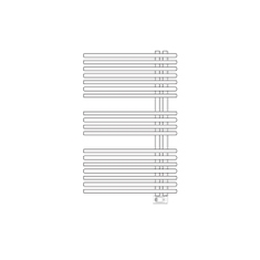 Immagine di Irsap FUNKY_S ELETTRICO scaldasalviette con collettore lato destro, 18 tubi, 2 intervalli, H.92,8 L.50 P.6,2 cm, controllo elettronico, colore bianco standard finitura lucido Cod.01 YRS050H01IR01NNN