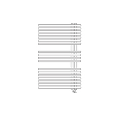 Immagine di Irsap FUNKY_S ELETTRICO scaldasalviette con collettore lato destro, 18 tubi, 2 intervalli, H.92,8 L.50 P.5 cm, con modulo bluetooth integrato, colore bianco standard finitura lucido Cod.01 YRS050Y01IR01NNN