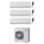 Toshiba SHORAI EDGE WHITE R32 Climatizzatore a parete trial split inverter Wi-Fi bianco | unità esterna 7.5 kW unità interne 24000+16000+12000 BTU RAS-3M26G3AVG-E+RAS-[B24|B16|B13]G3KVSG-E